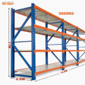 Estante de acero de rack resistente sin tornillos recubierto de polvo